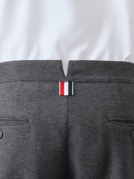DOUBLE FACE TECH TWILL 4-BAR TROUSERS MED GREY