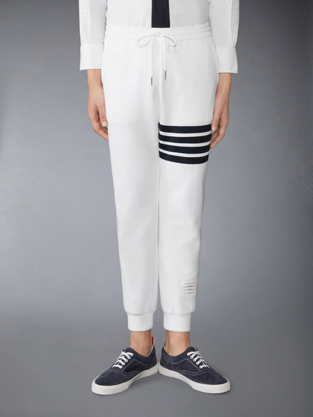 CLASSIC LOOPBACK 4-BAR SWEATPANTS WHITE /NAVY