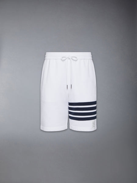 CLASSIC LOOPBACK 4-BAR SWEAT SHORTS WHITE /NAVY