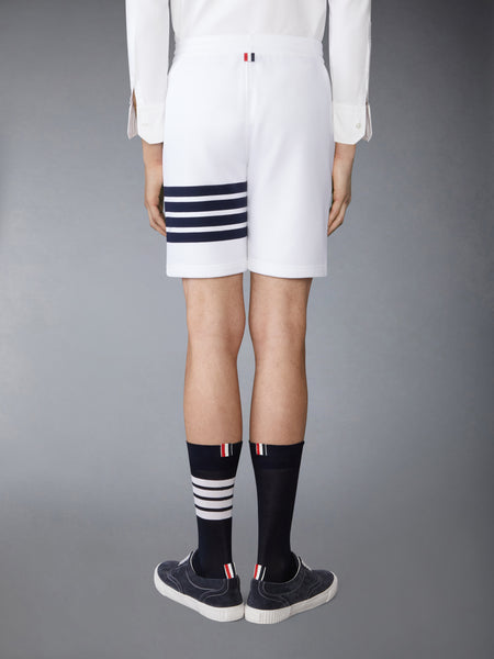 CLASSIC LOOPBACK 4-BAR SWEAT SHORTS WHITE /NAVY