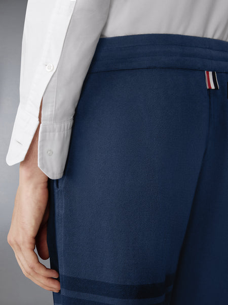 SOLID LOOPBACK OVERDYED 4-BAR SWEATPANTS NAVY