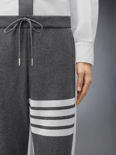 LOOPBACK 4-BAR COLORBLOCK SWEATPANT DARK GREY / PALE GREY