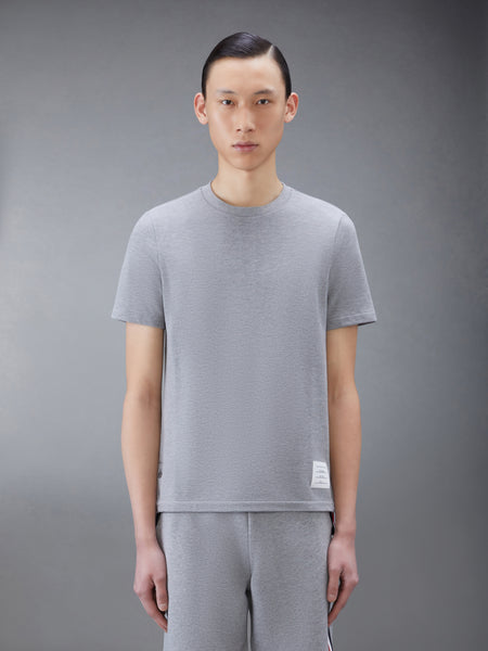 PIQUE RWB STRIPE RELAXED TEE LT GREY