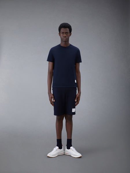 PIQUE RWB STRIPE RELAXED TEE NAVY