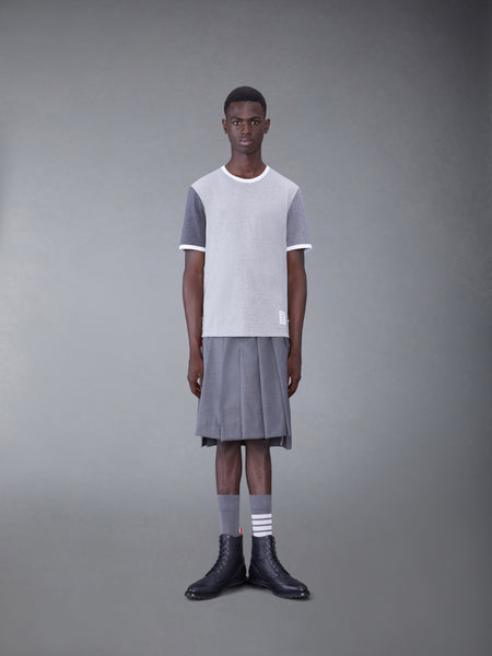 MEDIUM WEIGHT JERSEY RINGER TEE TONAL GREY