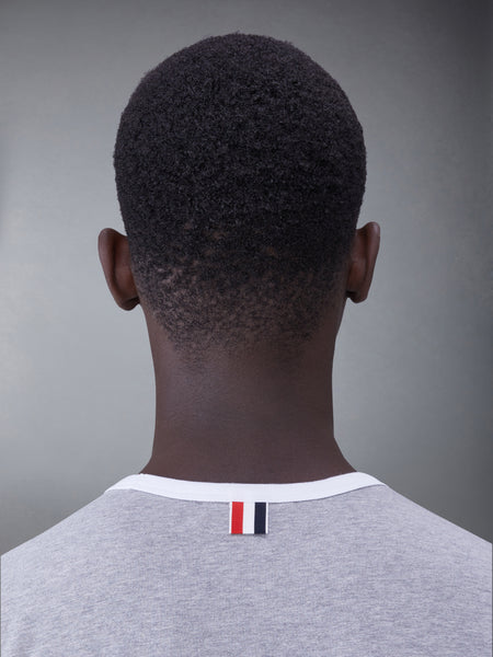 MEDIUM WEIGHT JERSEY RINGER TEE TONAL GREY