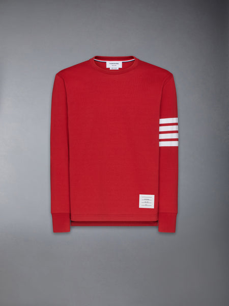 JERSEY 4-BAR RUGBY LONG SLEEVE TEE RED