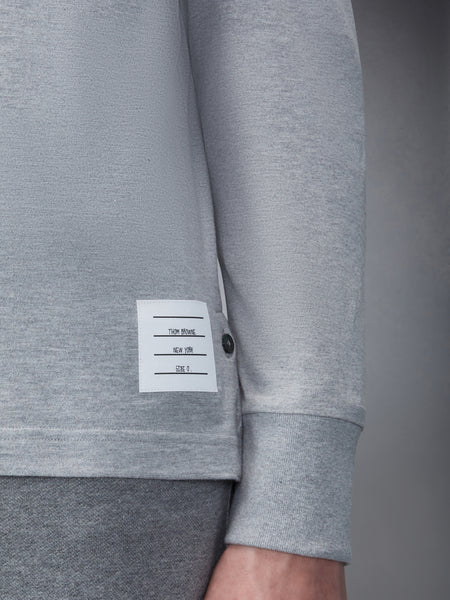 JERSEY 4-BAR RUGBY LONG SLEEVE TEE LT GREY