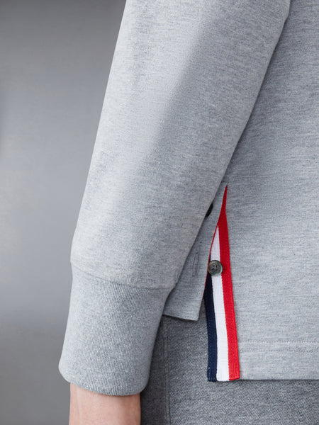 JERSEY 4-BAR RUGBY LONG SLEEVE TEE LT GREY