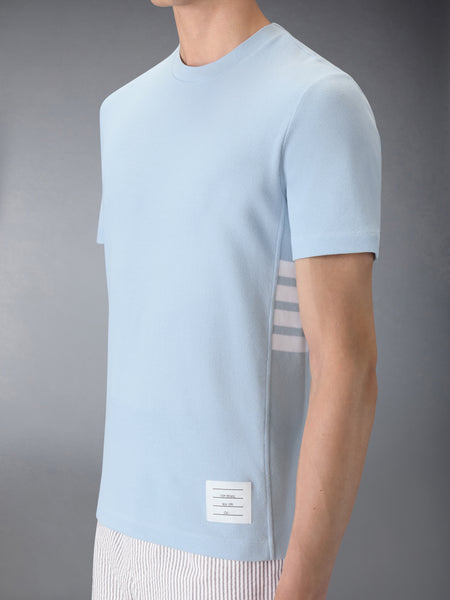 クラシック　ピケ 4-BAR Tシャツ ライト ブルー