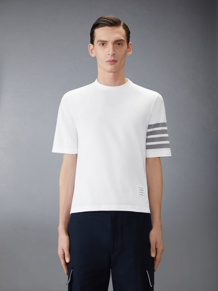 Jersey 4-Bar Short Sleeve Tee WHITE
