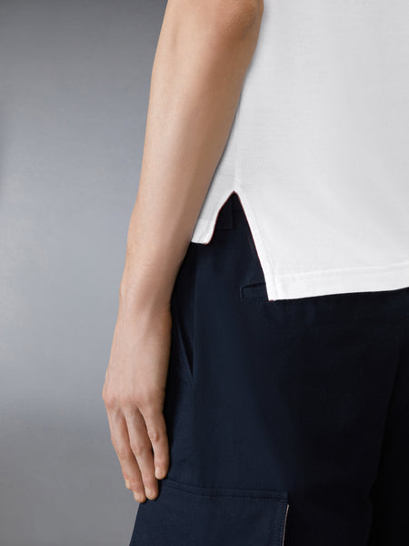 Jersey 4-Bar Short Sleeve Tee WHITE