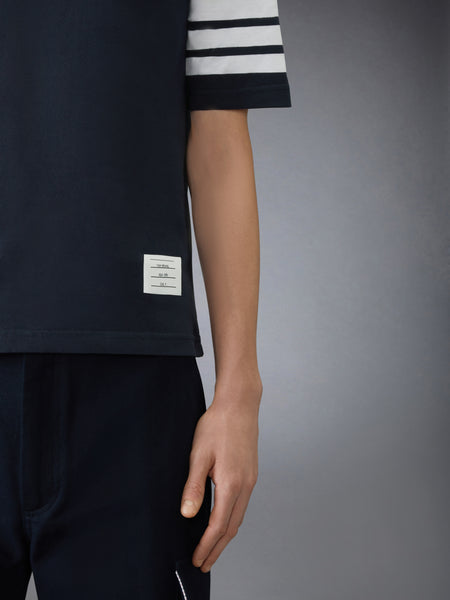 Jersey 4-Bar Short Sleeve Tee NAVY