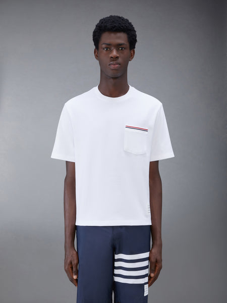 MILANO COTTON OVERSIZED POCKET TEE WHITE