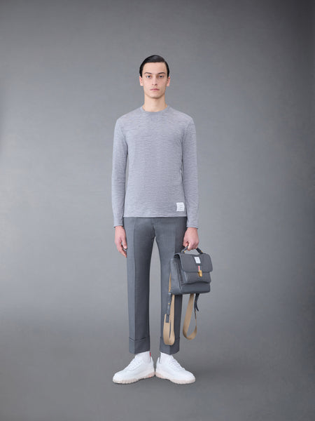 Wool Jersey 4-Bar Long Sleeve Tee LT GREY