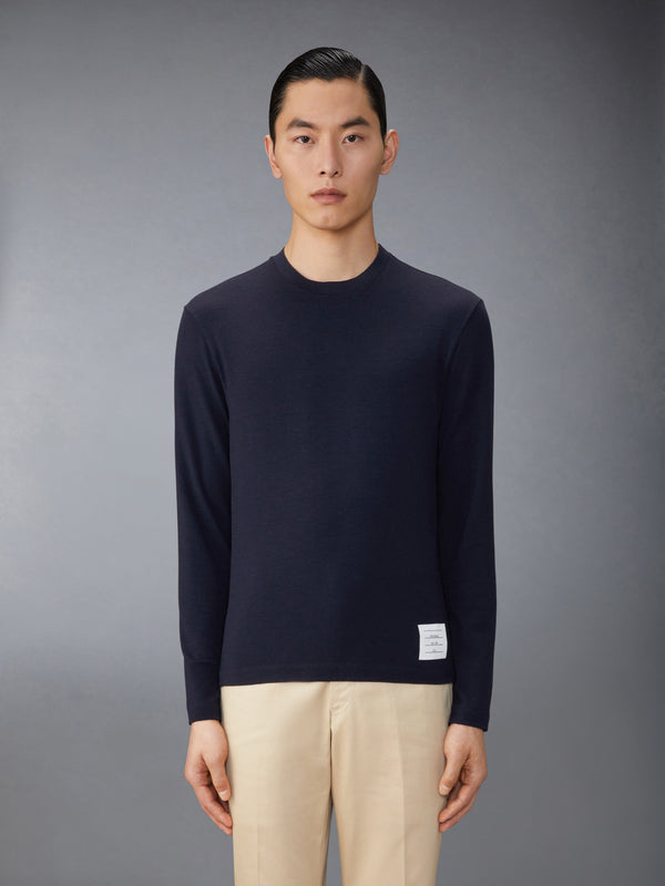 Wool Jersey 4-Bar Long Sleeve Tee - image 1