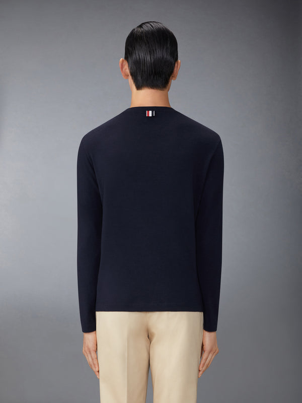 Wool Jersey 4-Bar Long Sleeve Tee - image 2