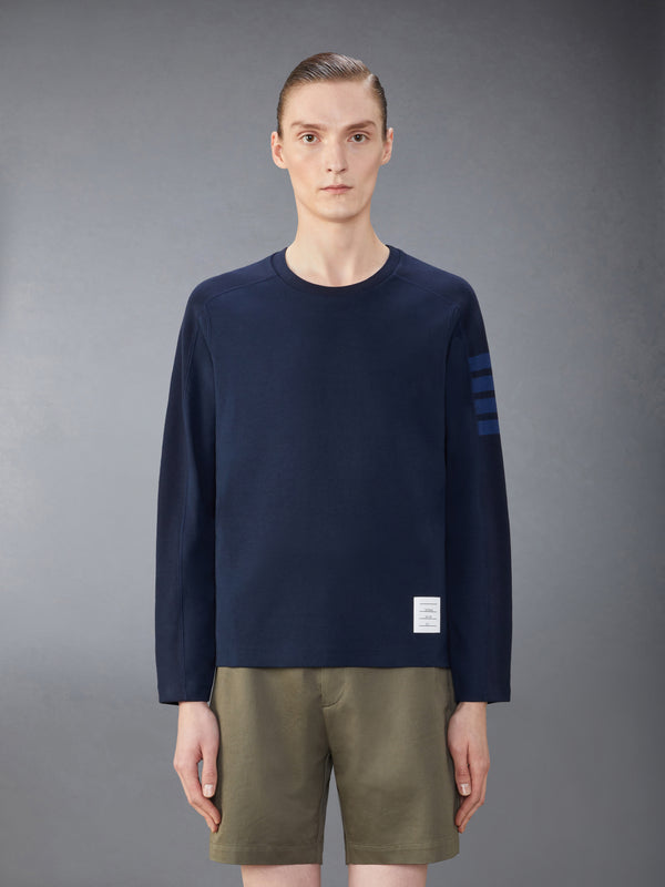 MILANO COTTON 4-BAR LONG SLEEVE TEE - featured image