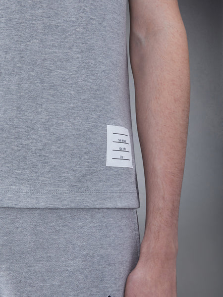 MILANO COTTON 4-BAR TEE LT GREY