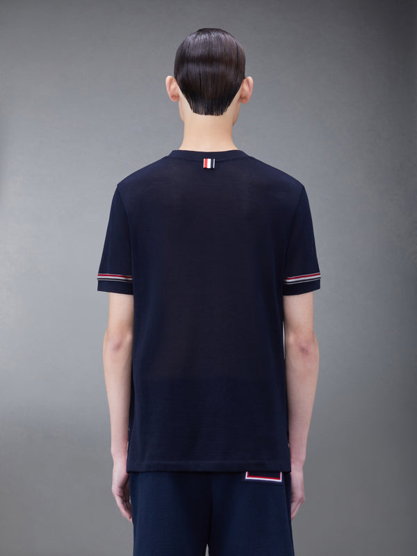 LIGHTWEIGHT COTTON SHORT SLEEVE STRIPED TEE - image 2