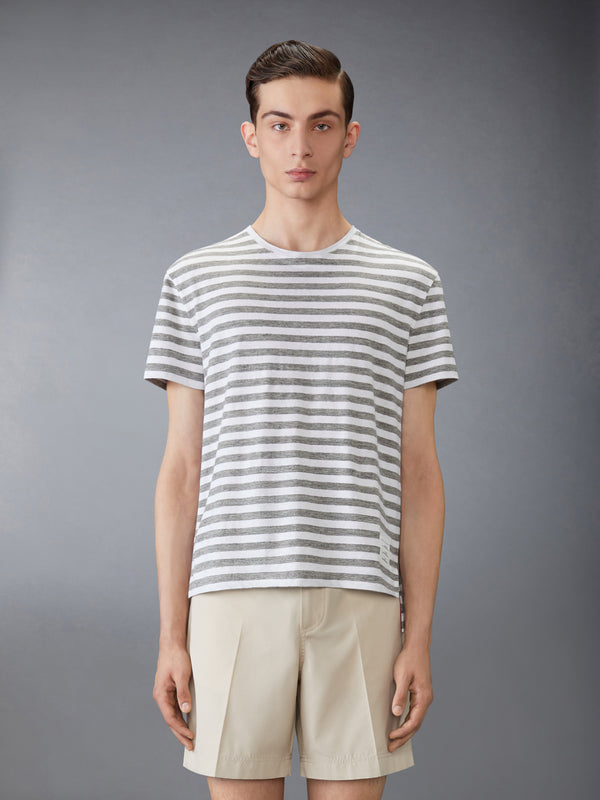 LINEN JERSEY RINGER TEE - image 1