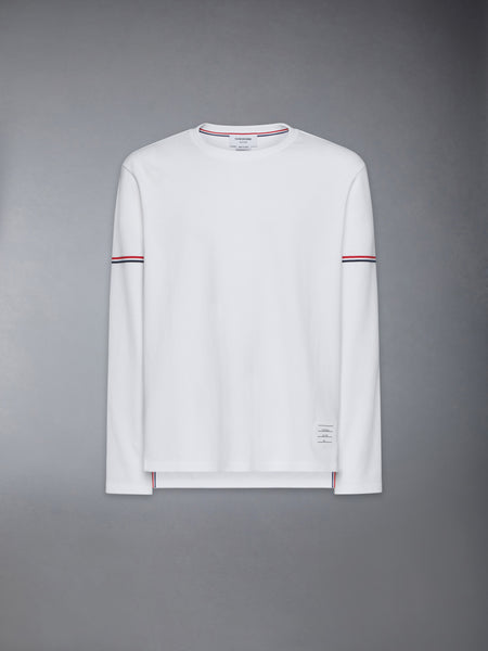 COTTON RUGBY LONG SLEEVE TEE WHITE