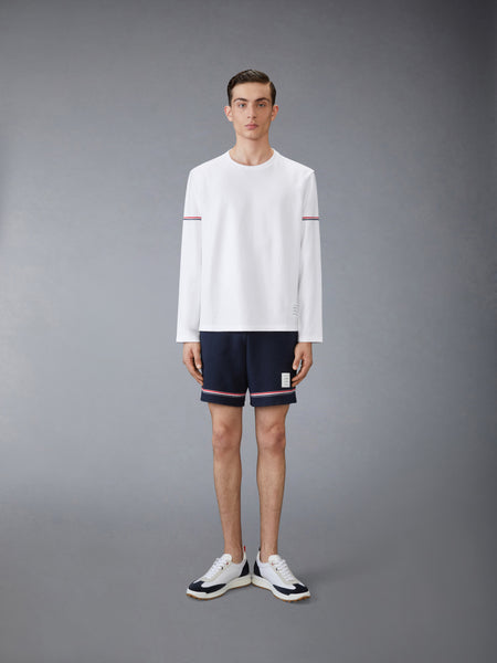 COTTON RUGBY LONG SLEEVE TEE WHITE