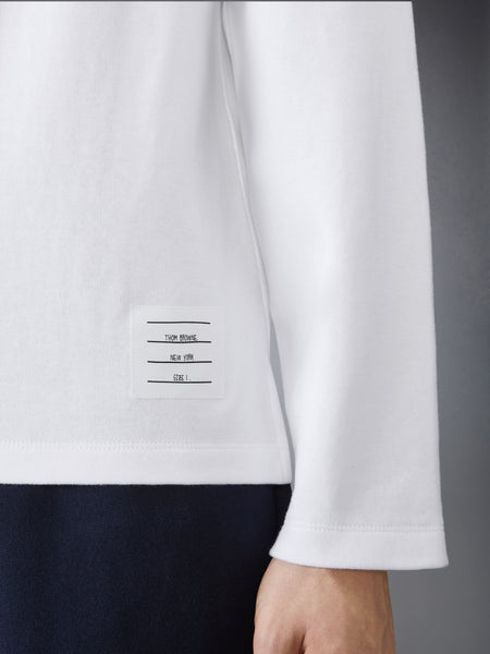 COTTON RUGBY LONG SLEEVE TEE WHITE