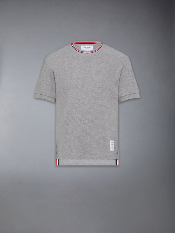 COTTON WAFFLE RIB CUFF TEE - featured image