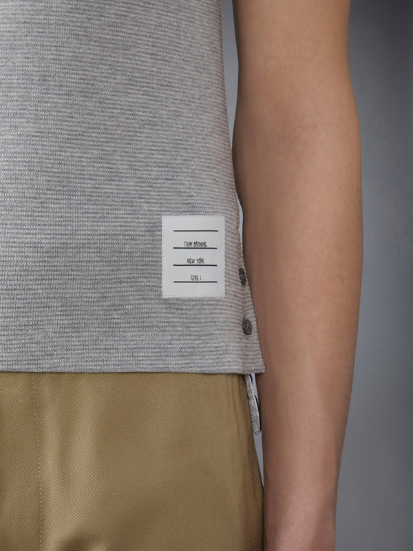 COTTON WAFFLE RIB CUFF TEE - image 5