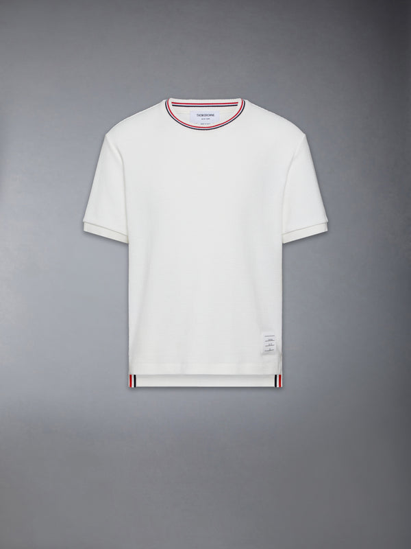 COTTON WAFFLE RIB CUFF TEE - featured image