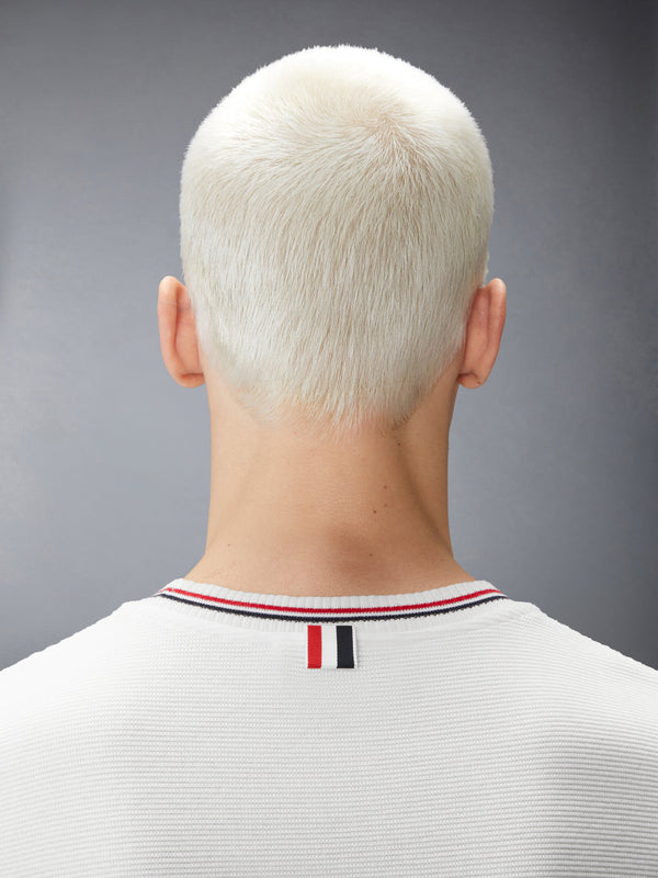 COTTON WAFFLE RIB CUFF TEE - image 6