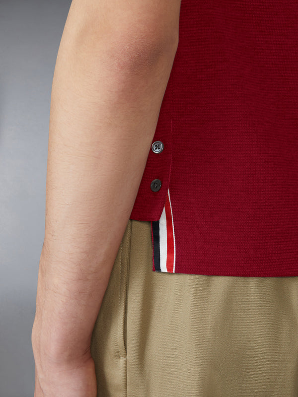 COTTON WAFFLE RIB CUFF TEE - image 4