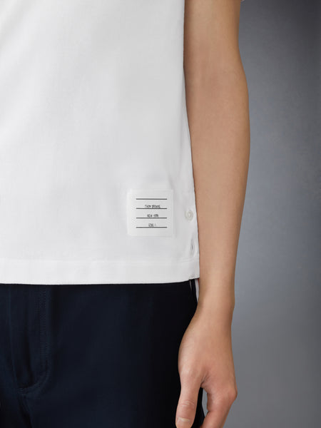 JERSEY RWB STRIPE OVERSIZED TEE WHITE