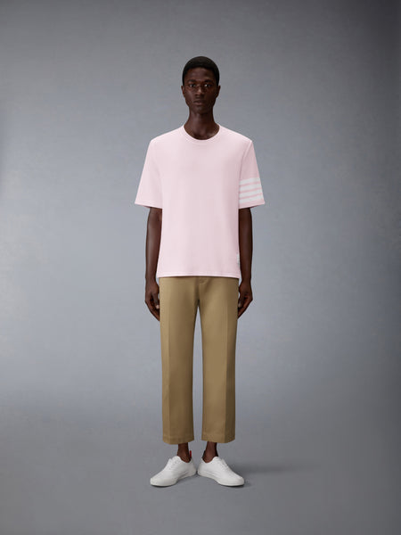 TEXTURED PIQUE 4-BAR TEE LT PINK
