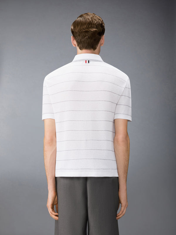 STRIPE WAFFLE SHORT SLEEVE SHIRT - image 2