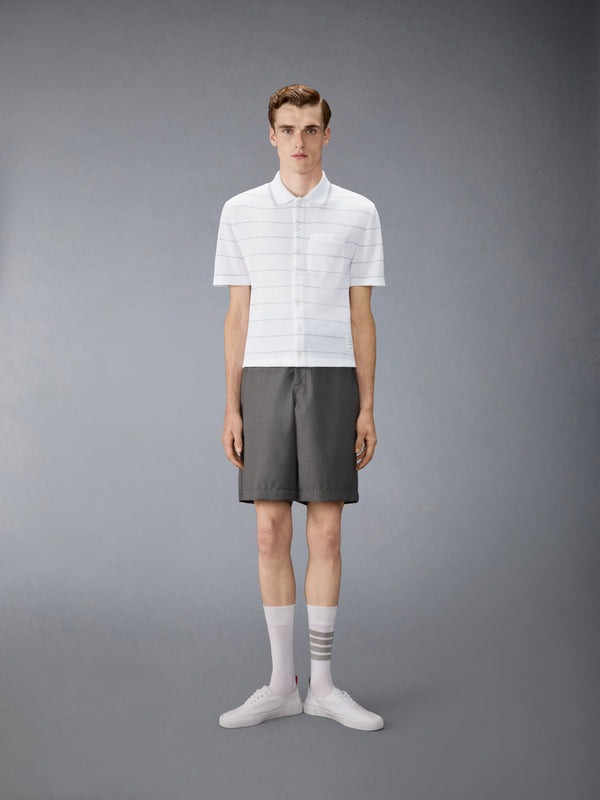 STRIPE WAFFLE SHORT SLEEVE SHIRT - image 3