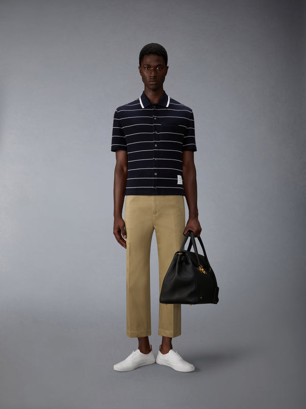 STRIPE WAFFLE SHORT SLEEVE SHIRT - image 3