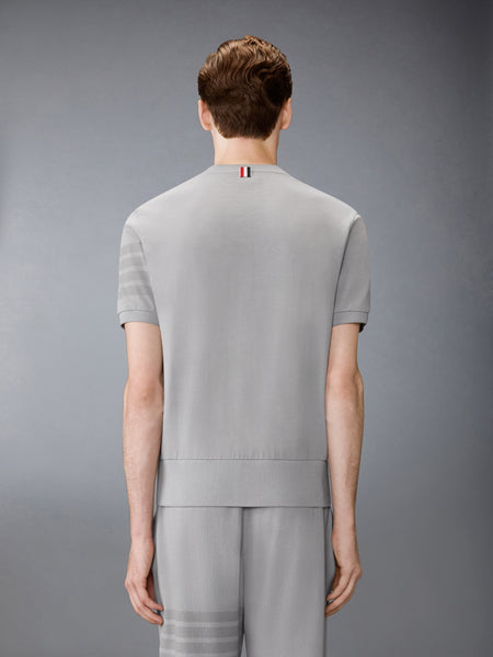 COTTON JERSEY 4-BAR TEE LT GREY
