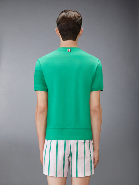 COTTON JERSEY 4-BAR TEE LT GREEN