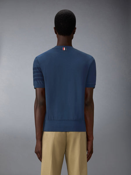 COTTON JERSEY 4-BAR TEE NAVY