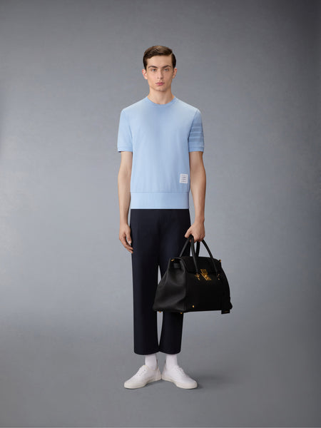 COTTON JERSEY 4-BAR TEE LIGHT BLUE