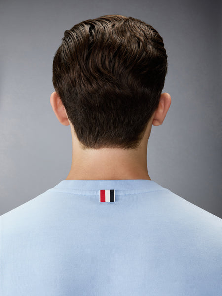 COTTON JERSEY 4-BAR TEE LIGHT BLUE