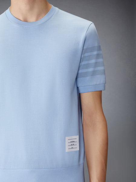 COTTON JERSEY 4-BAR TEE LIGHT BLUE