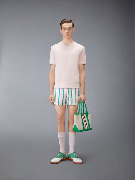 COTTON JERSEY 4-BAR TEE LT PINK