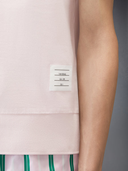 COTTON JERSEY 4-BAR TEE LT PINK