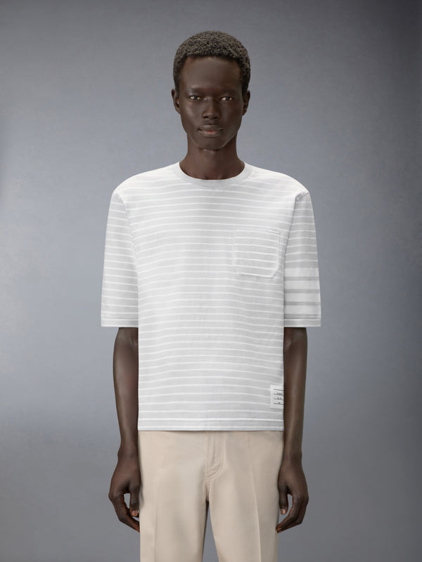 JERSEY 4-BAR KNIT POCKET TEE - image 1