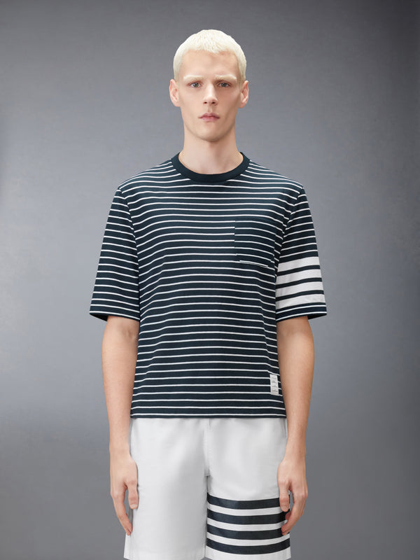 JERSEY 4-BAR KNIT POCKET TEE - image 1