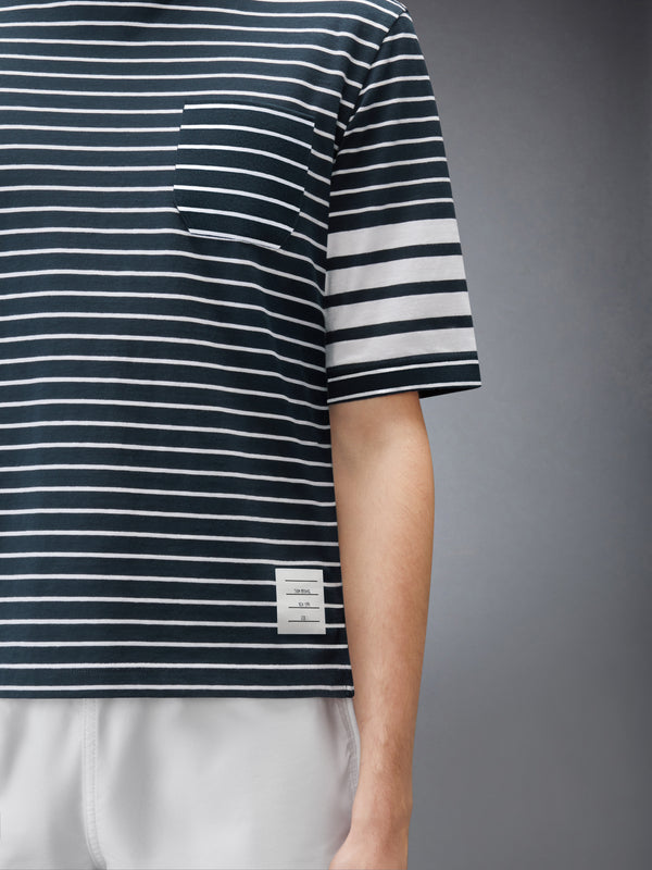JERSEY 4-BAR KNIT POCKET TEE - image 5