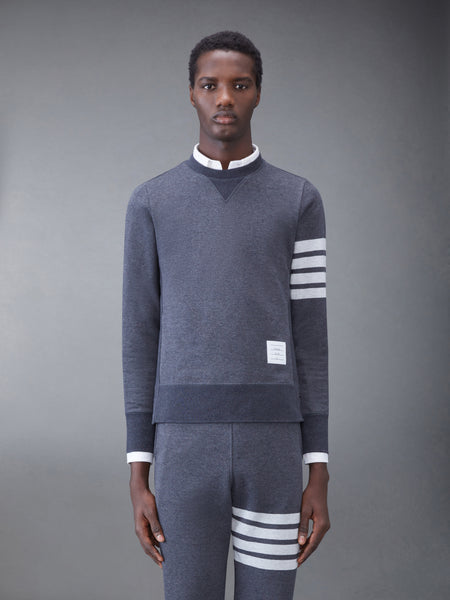 CLASSIC LOOPBACK 4-BAR SWEATSHIRT CHARCOAL